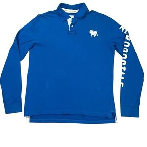 Aeropostale Long Spell Out Sleeve Rugby Polo Shirt